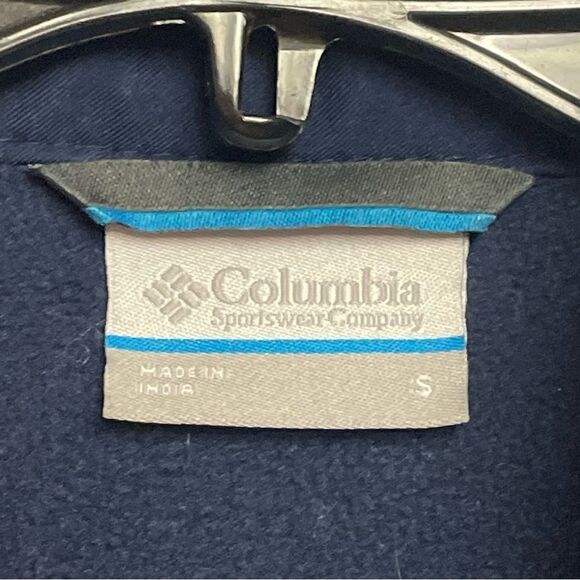 Columbia Jacket Waterproof Soft shell ascender coat full zip Navy blue men’s s - Picture 4 of 5